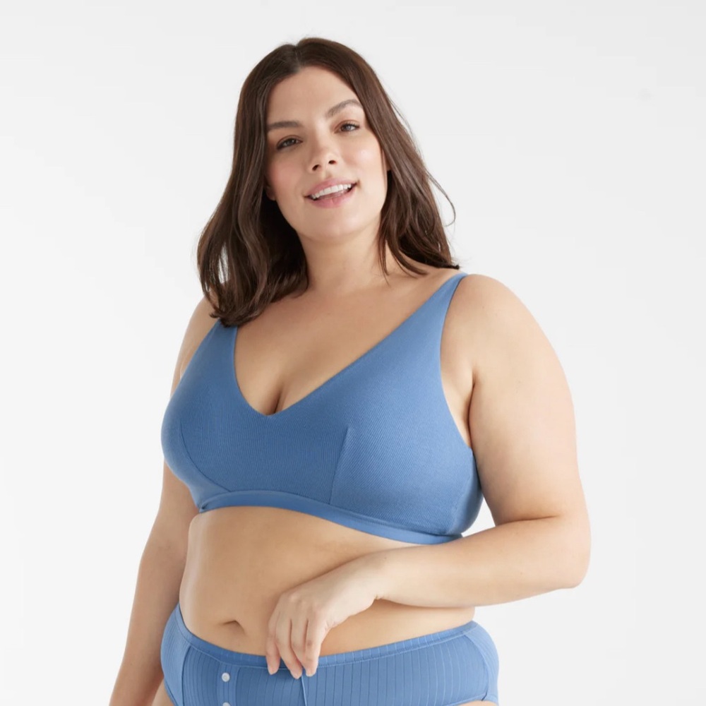 Knix‎ Micro Modal Rib Bralette Daylight Size XXXXL+ NWT